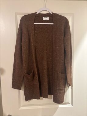 Old Navy Brown Open-Front Women's Pocket Cardigan